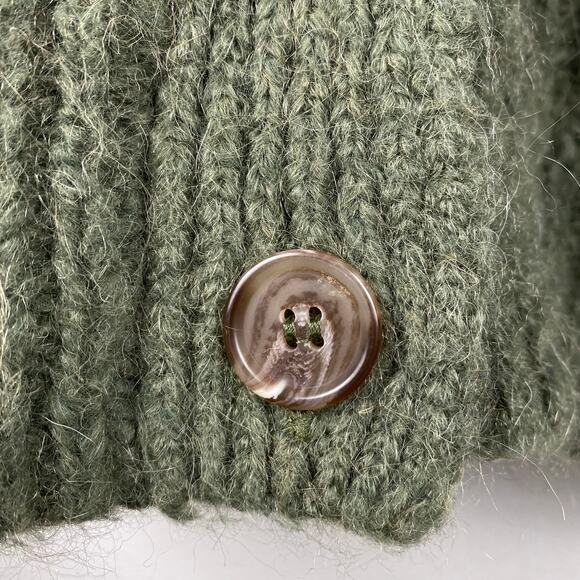 Jenni Kayne Cocoon Cardigan Sz M Olive Green Alpaca wool blend cardigan buttons - Picture 6 of 10